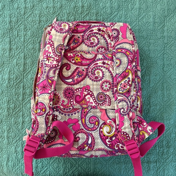 Vera Bradley Pink Paisley Laptop Backpack main image 3